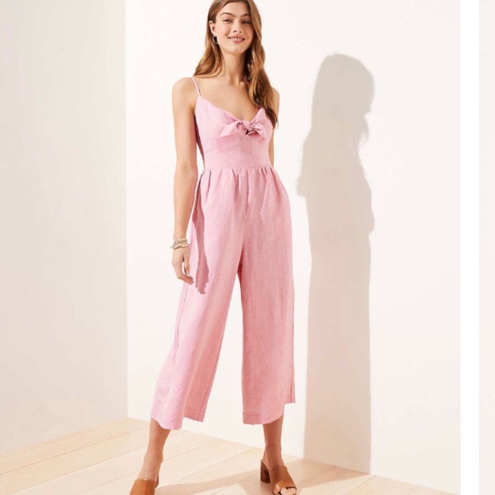 LOFT pink jumpsuit